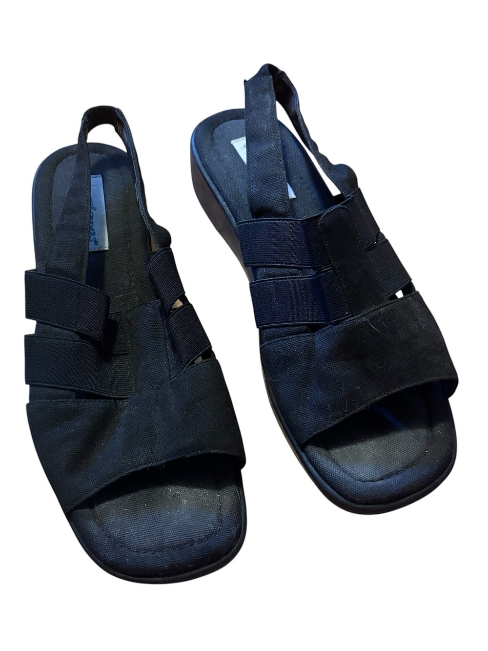 Grasshoppers sling back sandals size 8.5, black